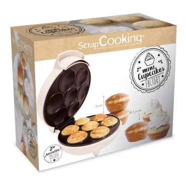 Machine à mini cupcakes ScrapCooking, appareil de cuisson pour gâteaux individuels | jourdefete.com Machine à mini cupcakes ScrapCooking, appareil de cuisson pour gâteaux individuels | jourdefete.com