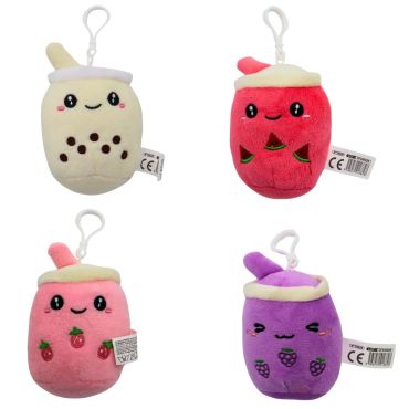 Porte-clés peluche kawaii en forme de gobelet de bubble tea aux fruits | jourdefete.com Porte-clés peluche kawaii en forme de gobelet de bubble tea aux fruits | jourdefete.com