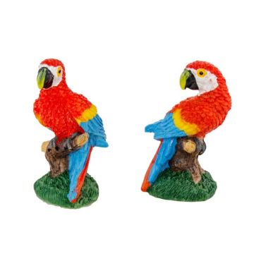 Perroquet en Resine - Rouge et Bleu - Modele au choix | jourdefete.com Perroquet en Resine - Rouge et Bleu - Modele au choix | jourdefete.com