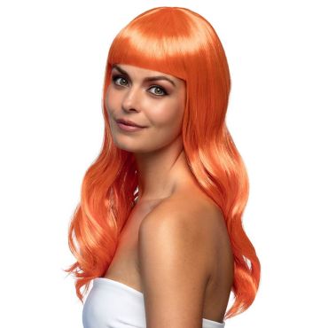 Perruque Femme Chic - Orange | jourdefete.com Perruque Femme Chic - Orange | jourdefete.com