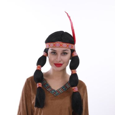 Perruque pour Femme d'Indienne | jourdefete.com Perruque pour Femme d'Indienne | jourdefete.com