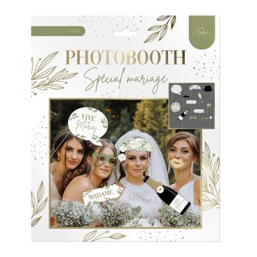 Kit photobooth de mariage de la collection vive les mariés | jourdefete.com Kit photobooth de mariage de la collection vive les mariés | jourdefete.com