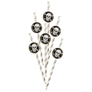 pailles-anniversaire-pirates-tete-mort | jourdefete.com pailles-anniversaire-pirates-tete-mort | jourdefete.com