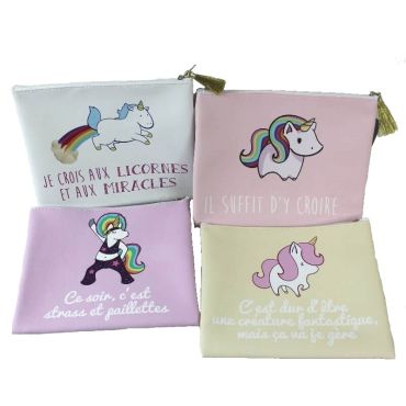 Pochette Licorne - Modèle au Choix Pochette Licorne - Modèle au Choix