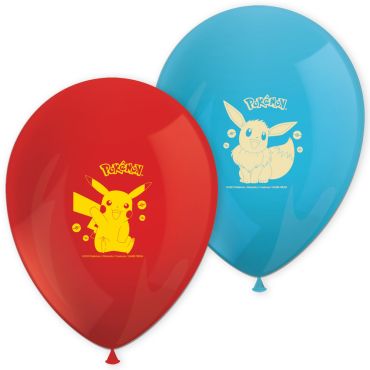 Ballons Pokémon Pikachu et Évoli rouges et bleus pour décoration d’anniversaire | jourdefete.com Ballons Pokémon Pikachu et Évoli rouges et bleus pour décoration d’anniversaire | jourdefete.com