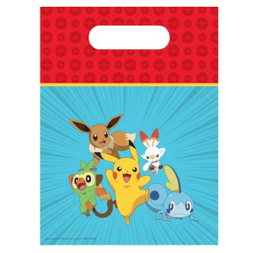 Sacs cadeaux Pokémon avec Pikachu, Évoli, Flambino, Larméléon et Ouistempo | jourdefete.com Sacs cadeaux Pokémon avec Pikachu, Évoli, Flambino, Larméléon et Ouistempo | jourdefete.com