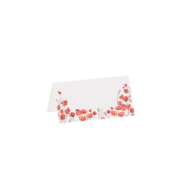 10 Marque-Places coquelicots de la Collection Poppy Love 10 Marque-Places coquelicots de la Collection Poppy Love