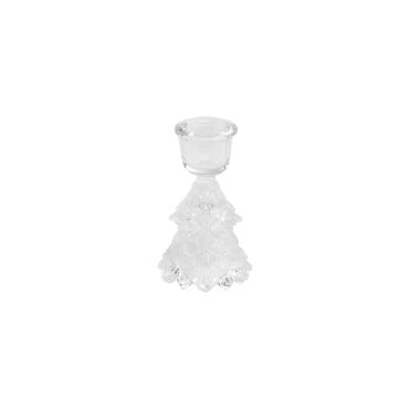 Porte-bougie flambeau sapin en verre décoratif pour Noël | jourdefete.com Porte-bougie flambeau sapin en verre décoratif pour Noël | jourdefete.com