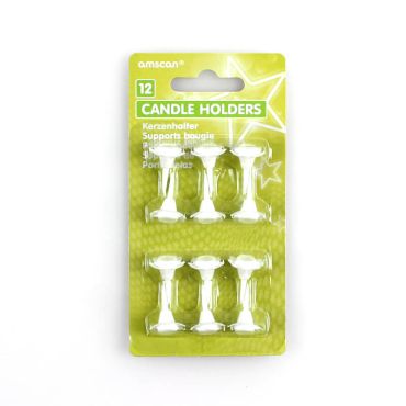 12 Supports pour Bougies Blancs 12 Supports pour Bougies Blancs