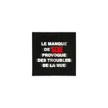 Préservatif Humoristique "Le Manque de Sexe"