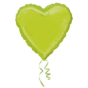 Ballon Hélium Cœur Vert Kiwi Ballon Hélium Cœur Vert Kiwi