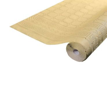 Rouleau de Nappe Damassé Or 25 m Rouleau de Nappe Damassé Or 25 m