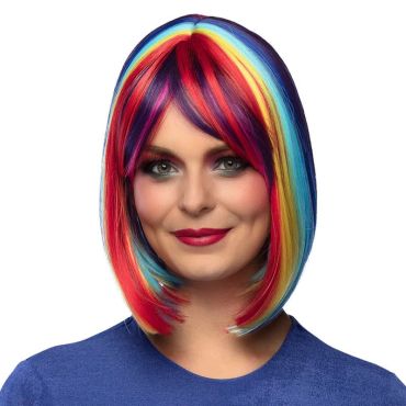 Une jolie perruque arc-en-ciel pour femme pour le carnaval | jourdefete.com Une jolie perruque arc-en-ciel pour femme pour le carnaval | jourdefete.com