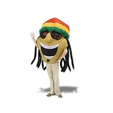 Déguisement Gonflable pour Adulte - Smiley Rasta Déguisement Gonflable pour Adulte - Smiley Rasta