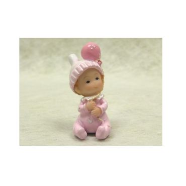 Figurine Bébé Fille Rose Figurine Bébé Fille Rose