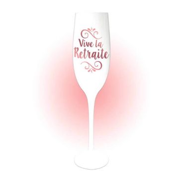 flûte à champagne vive la retraite rose gold | jourdefete.com flûte à champagne vive la retraite rose gold | jourdefete.com