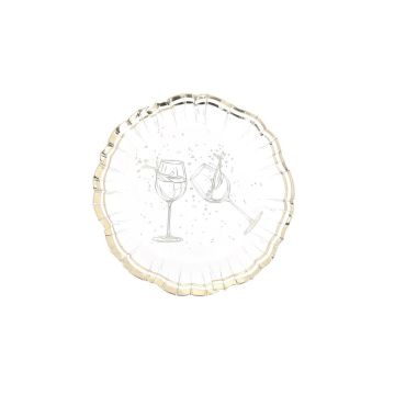 Bols Bubbles Party blanche et dorée avec motif verres à vin Ø 13 cm | jourdefete.com Bols Bubbles Party blanche et dorée avec motif verres à vin Ø 13 cm | jourdefete.com