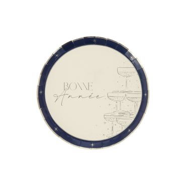 Assiette dessert réveillon Bonne Année Sparkle Time bleu nuit et or 18 cm | jourdefete.com Assiette dessert réveillon Bonne Année Sparkle Time bleu nuit et or 18 cm | jourdefete.com