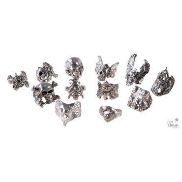 Bague rock métal argent motif aléatoire | jourdefete.com Bague rock métal argent motif aléatoire | jourdefete.com