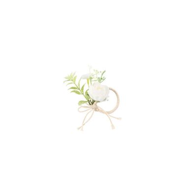 Rond de serviette - Pivoine et Jasmin - Couleur au choix