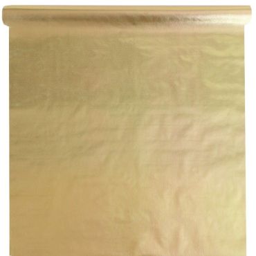 Nappe spunbond dorée réutilisable pour table chic | jourdefete.com