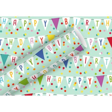 Papier cadeau "Fanions" pour anniversaire | jourdefete.com Papier cadeau "Fanions" pour anniversaire | jourdefete.com