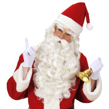 Perruque, Barbe et Moustache du Père Noël Luxe Perruque, Barbe et Moustache du Père Noël Luxe