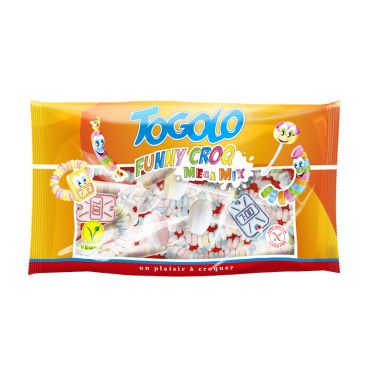 Assortiment "Funny Croq Mega Mix" de TOGOLO pour des bonbons en dextrose colorés | jourdefete.com Assortiment "Funny Croq Mega Mix" de TOGOLO pour des bonbons en dextrose colorés | jourdefete.com
