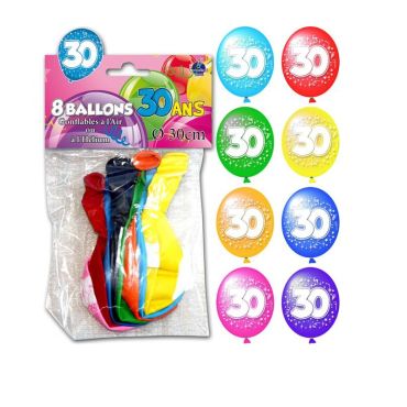 Ballons de Baudruche Anniversaire 30 ans Ballons de Baudruche Anniversaire 30 ans