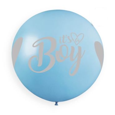 1 ballon it's a boy bleu et argent 80 cm | jourdefete.com 1 ballon it's a boy bleu et argent 80 cm | jourdefete.com