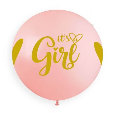 1 ballon it's a girl rose et or 80 cm | jourdefete.com 1 ballon it's a girl rose et or 80 cm | jourdefete.com