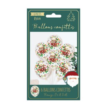 Un lot de ballons confettis pour célébrer Noël de façon festive | jourdefete.com Un lot de ballons confettis pour célébrer Noël de façon festive | jourdefete.com