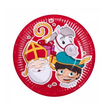 10 assiettes en carton saint nicolas 23 cm 10 assiettes en carton saint nicolas 23 cm