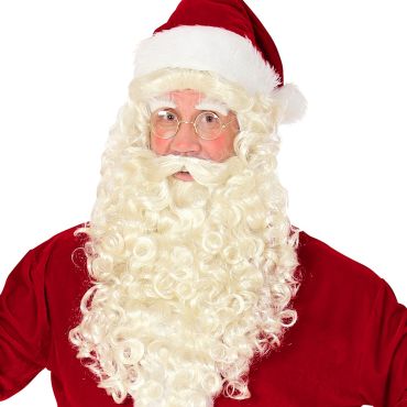 Perruque avec barbe, moustache et sourcils de Saint-Nicolas pour costume de Noël | jourdefete.com Perruque avec barbe, moustache et sourcils de Saint-Nicolas pour costume de Noël | jourdefete.com