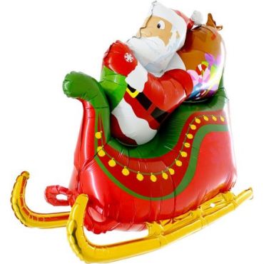 ballon père noël traîneau | jourdefete.com ballon père noël traîneau | jourdefete.com