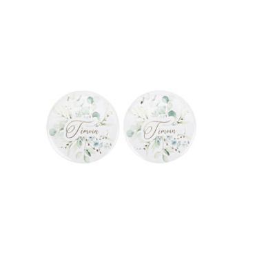 2 Badges témoin collection sauge green vert et blanc | jourdefete.com 2 Badges témoin collection sauge green vert et blanc | jourdefete.com