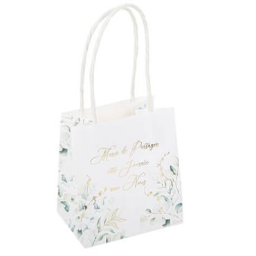 6 Sacs Cadeaux Merci de Partager Cette Journée Avec Nous Sauge Green Blancs, Vert Sauge et Or 10 x 11 x 7 cm + Anses Blanches | jourdefete.com 6 Sacs Cadeaux Merci de Partager Cette Journée Avec Nous Sauge Green Blancs, Vert Sauge et Or 10 x 11 x 7 cm + Anses Blanches | jourdefete.com