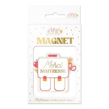 Magnet cartable Merci Maîtresse cadeau scolaire | jourdefete.com Magnet cartable Merci Maîtresse cadeau scolaire | jourdefete.com