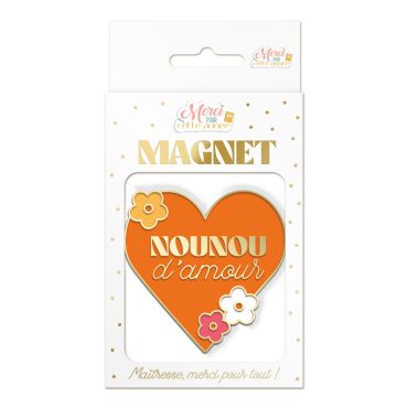 Magnet cœur Nounou d’amour cadeau de fin d’année | jourdefete.com Magnet cœur Nounou d’amour cadeau de fin d’année | jourdefete.com