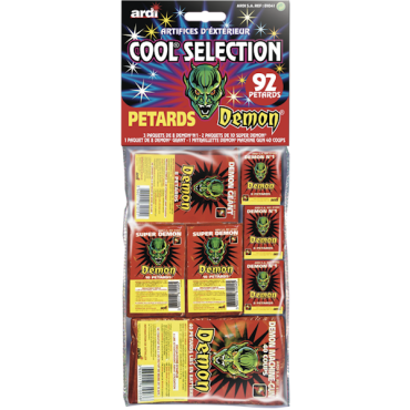 Sélection de 92 pétards Démon, un kit complet pour toutes vos fêtes | jourdefete.com Sélection de 92 pétards Démon, un kit complet pour toutes vos fêtes | jourdefete.com