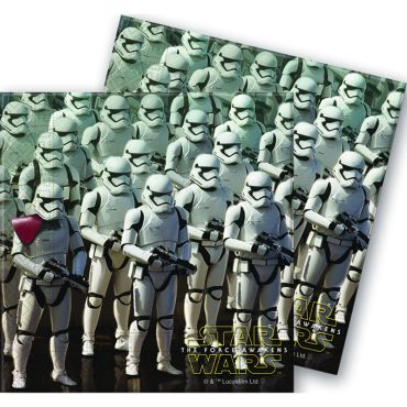 Lot de 20 Serviettes en Papier Star Wars® VII "StormTroopers - 33cm x 33cm