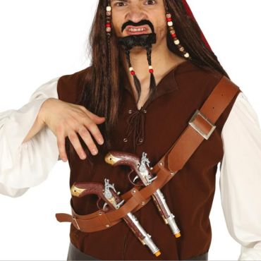 set de 2 pistolets pirate marron set de 2 pistolets pirate marron