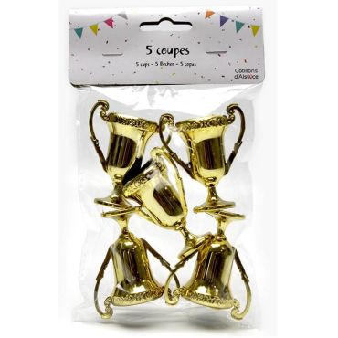 lot de 5 petites coupes dorées | jourdefete.com lot de 5 petites coupes dorées | jourdefete.com