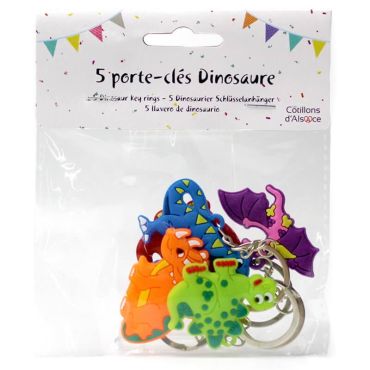 lot de 5 porte-clés dinosaure | jourdefete.com lot de 5 porte-clés dinosaure | jourdefete.com