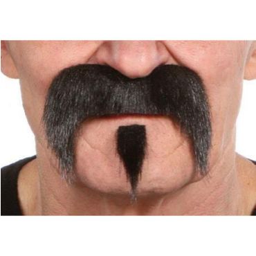 Set moustache et bouc "Far West" - Noir