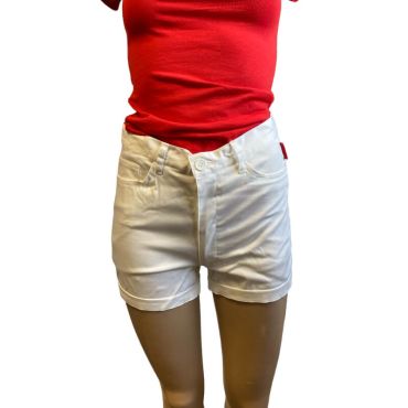 Short blanc uni léger pour femme pour Feria taille au choix Short blanc uni léger pour femme pour Feria taille au choix