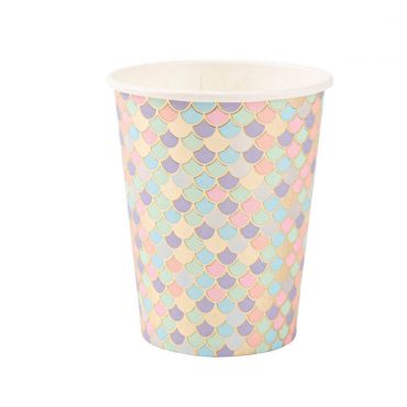 gobelet en carton de la collection sirène pastel gobelet en carton de la collection sirène pastel