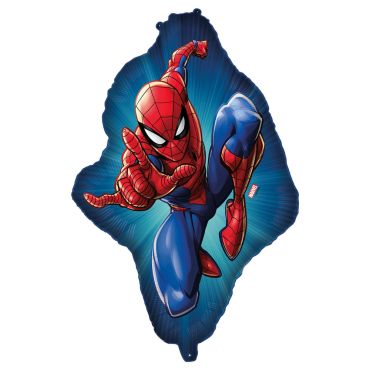 Ballon aluminium Spider-Man en position d’action sur fond bleu | jourdefete.com Ballon aluminium Spider-Man en position d’action sur fond bleu | jourdefete.com