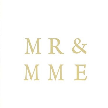 Stickers de lettres dorées - "Mr & Mme" | jourdefete.com Stickers de lettres dorées - "Mr & Mme" | jourdefete.com