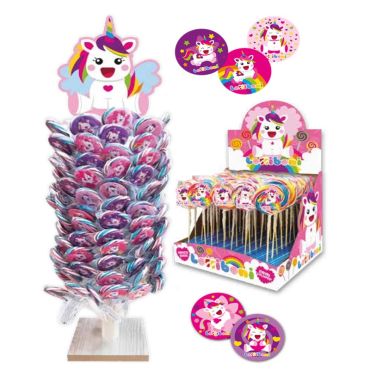 Sucette Licorne avec sticker holographique coloré | jourdefete.com Sucette Licorne avec sticker holographique coloré | jourdefete.com